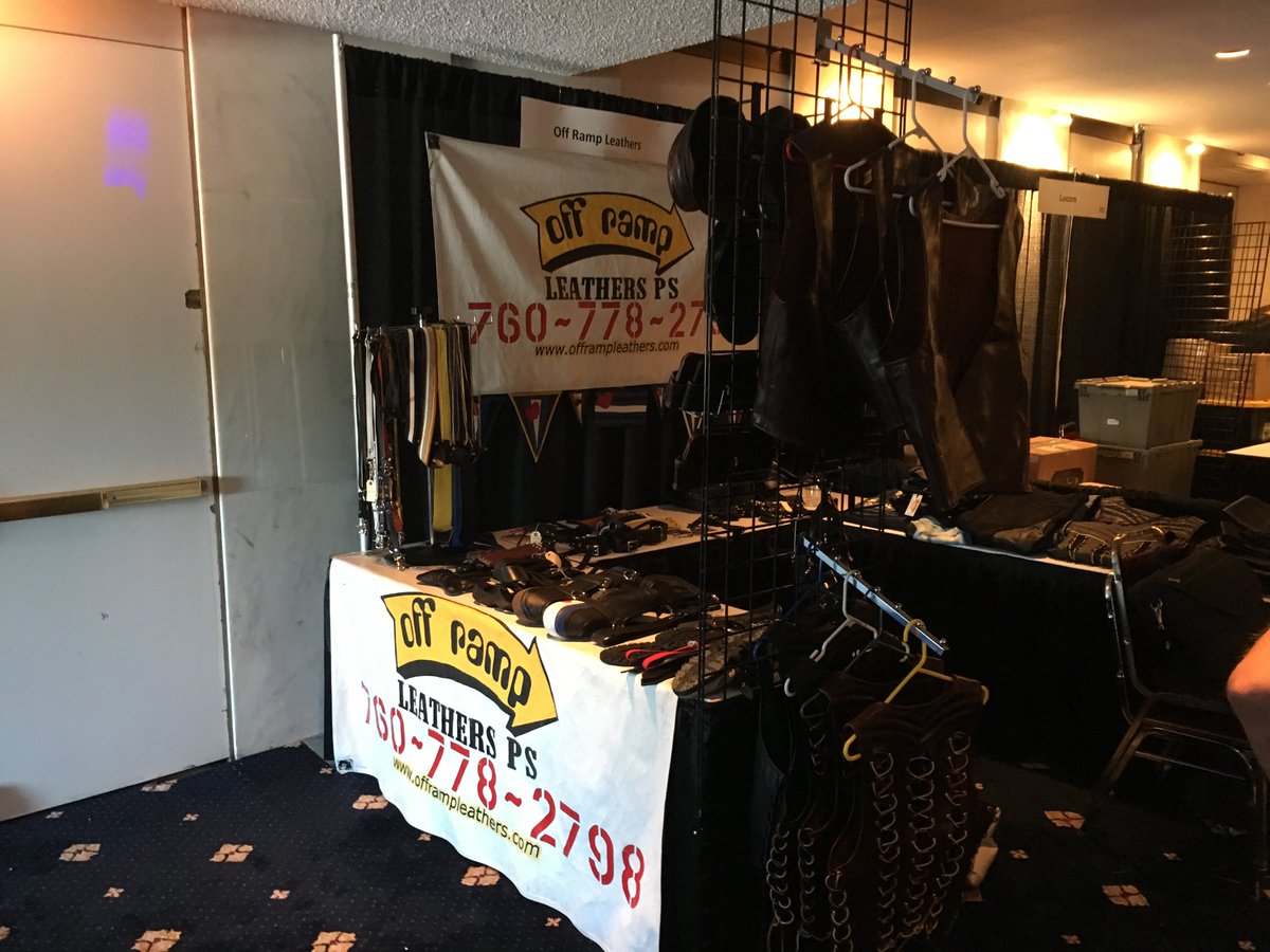 offrampleathers's tweet photo. Cum see us at IML Vendor Market again this year.  Same booth as last year:  Great Hall - Booth 211.  Market opens tomorrow at Noon. https://t.co/lklGsCEbUK