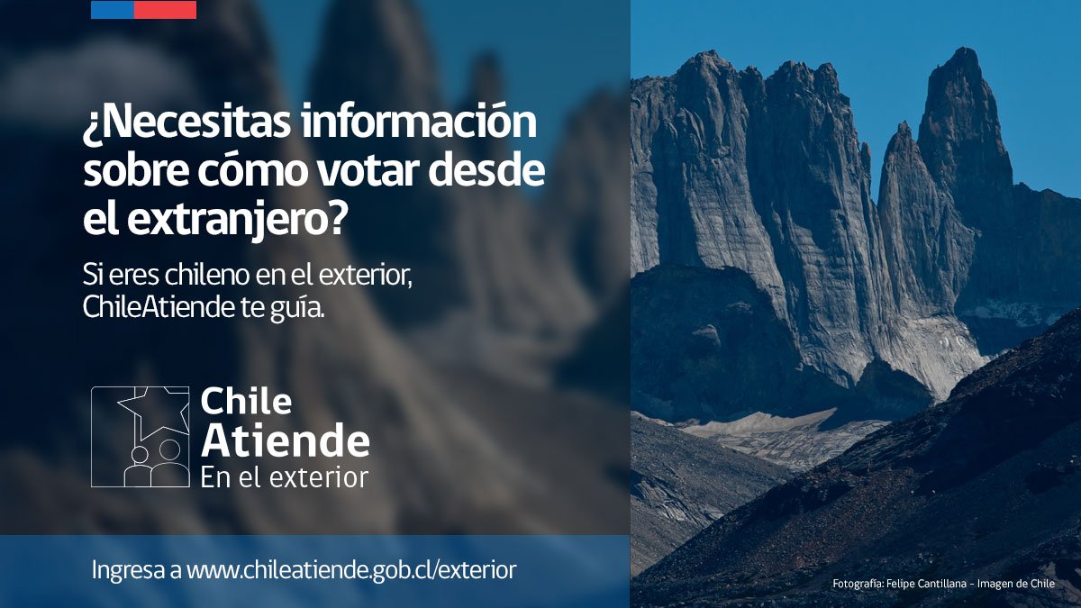 Conoce los trámites que necesitas para votar desde el extranjero. Visita chileatiende.gob.cl/exterior #ChileAtiendeEnElExterior