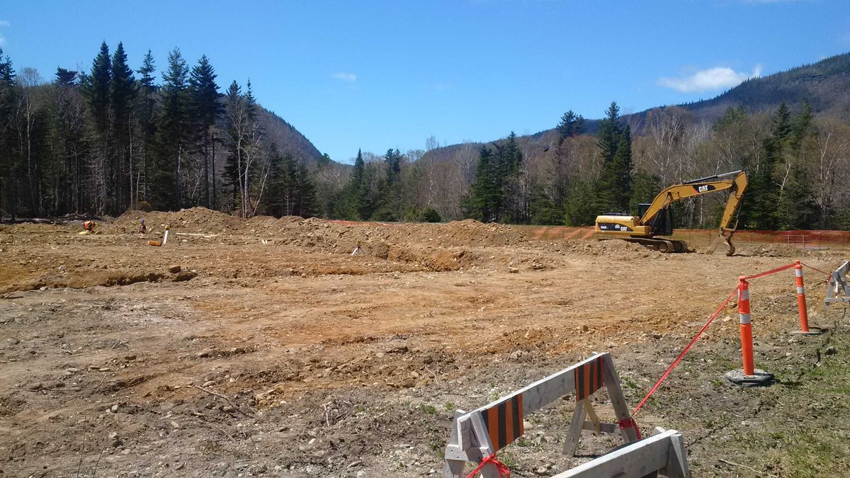 Good to see work starting at the site of the new Municipal Building in Steady Brook this week