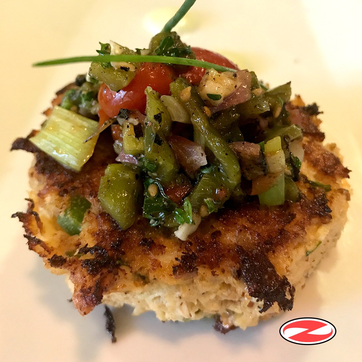 ZGrille's tweet photo. Smoked Black Grouper Fishcake. One of the many specials you just might find on any given day at @ZGrille #DTSP #ChefZack https://t.co/h0B39YjHNj