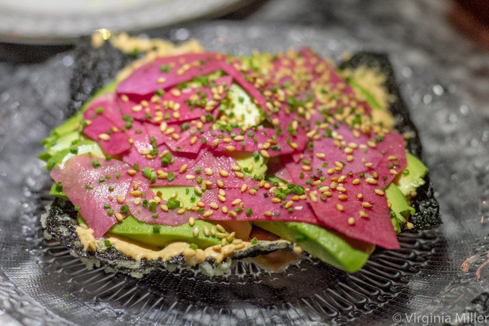 ThePerfectSpot's tweet photo. Back this week to @louiesgengen: some fab new dishes, like this #avocado nori cracker w/ cream cheese &amp; tobiko https://t.co/22RyM3XD3F #food https://t.co/yDzYTKDwAS