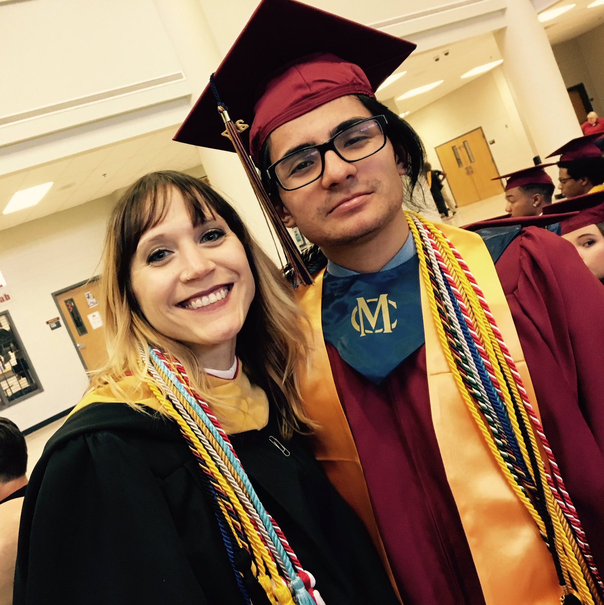 mslandrymchs's tweet photo. Congrats, Class of '17! You guys are truly impressive, &amp; it was a joy to be on the field with you for graduation. Best wishes! #cordsfordays https://t.co/wJSHf68azt
