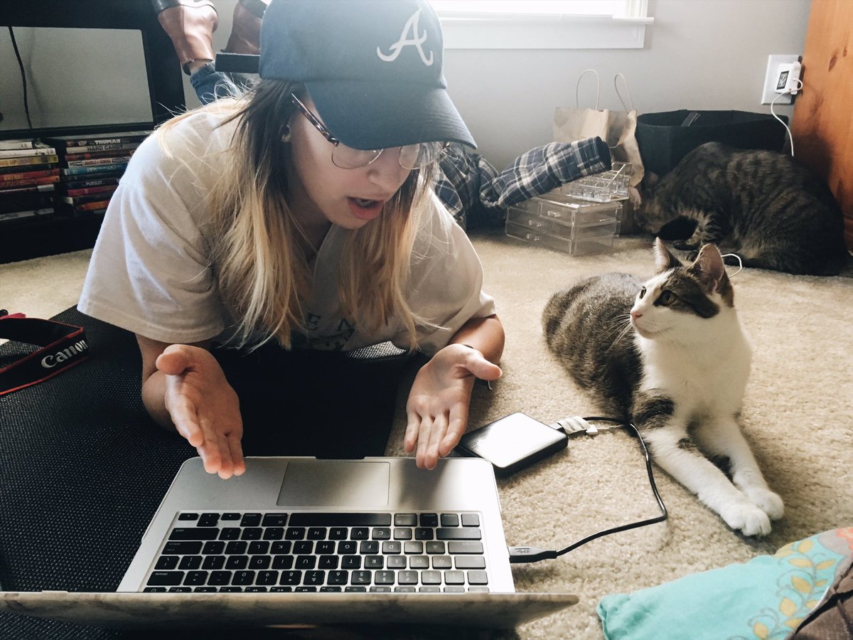 irmalovesyou's tweet photo. "look kitty, your work ethic just isn't cutting it" https://t.co/c3tjTF1WR8