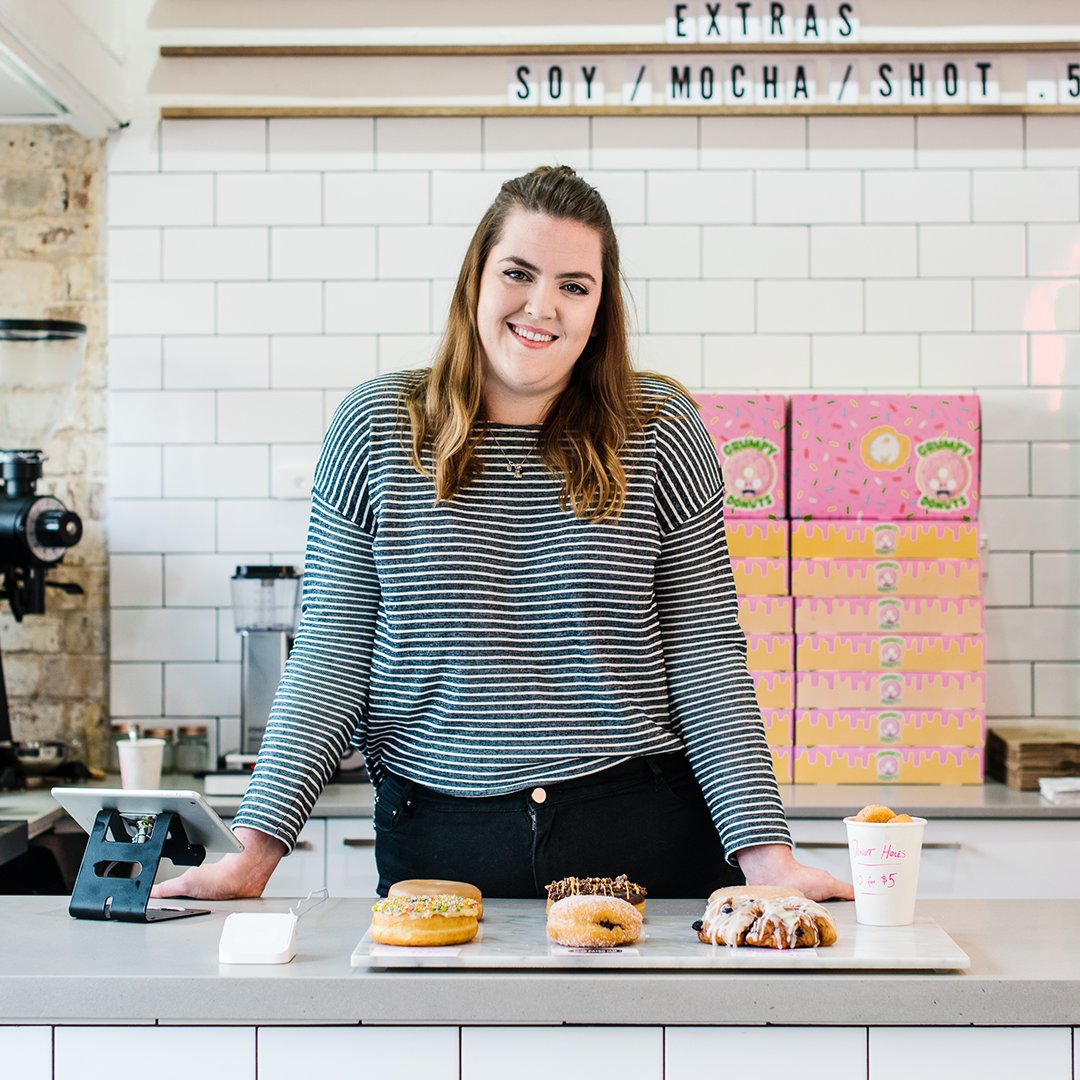 SquareAU's tweet photo. We've got #donuts on the mind. Elise from #GrumpyDonuts in Camperdown, Sydney, always delivers 🍩 #SellerSpotlight https://t.co/6SrTalr7K6