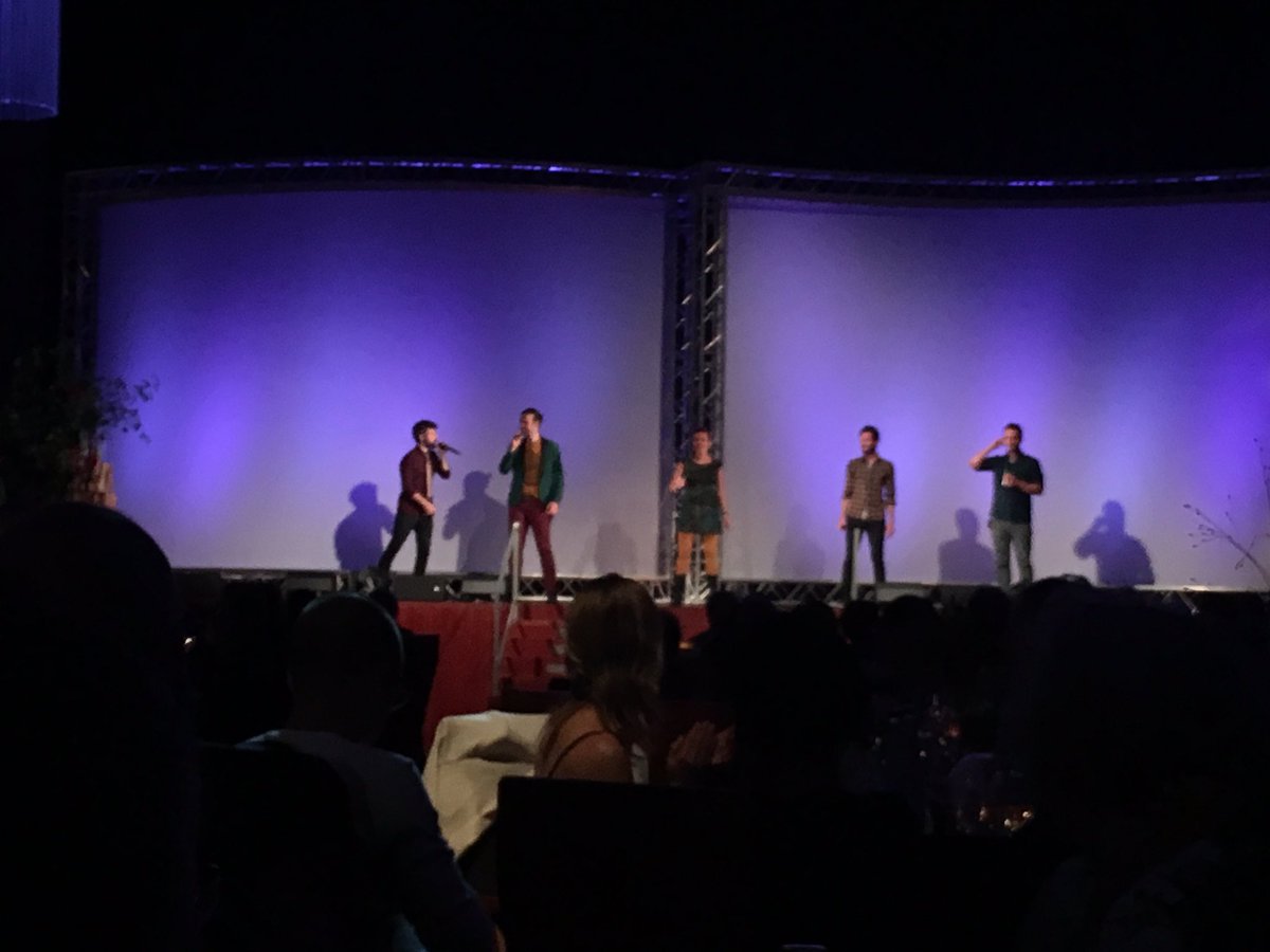 thomas_drrer's tweet photo. Gesellschaftsabend im Konzerthaus #Freiburg, durch den Abend führte "Babette us der Schwyz", Showact Undosa, toller Acapellagesang. #daet17 https://t.co/Pi4QnxfER5