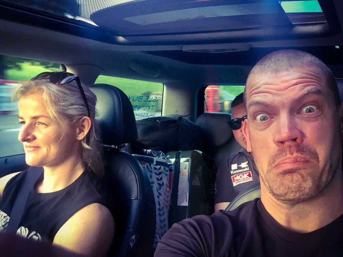 MariaCostello's tweet photo. Took the team for some laps of the @iom_tt course tonight! #mydrivingisntthatbad #TTprep ๐๐๐ https://t.co/L2gIhgr9nR