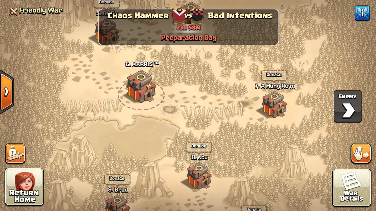 Chaos_Hammer's tweet photo. While everyone has their bye week, our quest for perfection continues 😤💪🔨 GL guys! @BadIntentionCoC https://t.co/ZrcTcD6Fbr