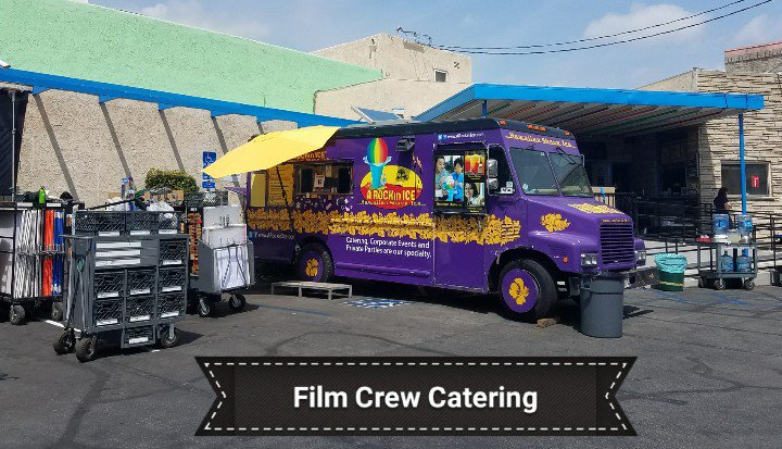 We're set up and waiting for the Film Crew break.  Call us for YOUR GROUP TREAT 310-564-6344
