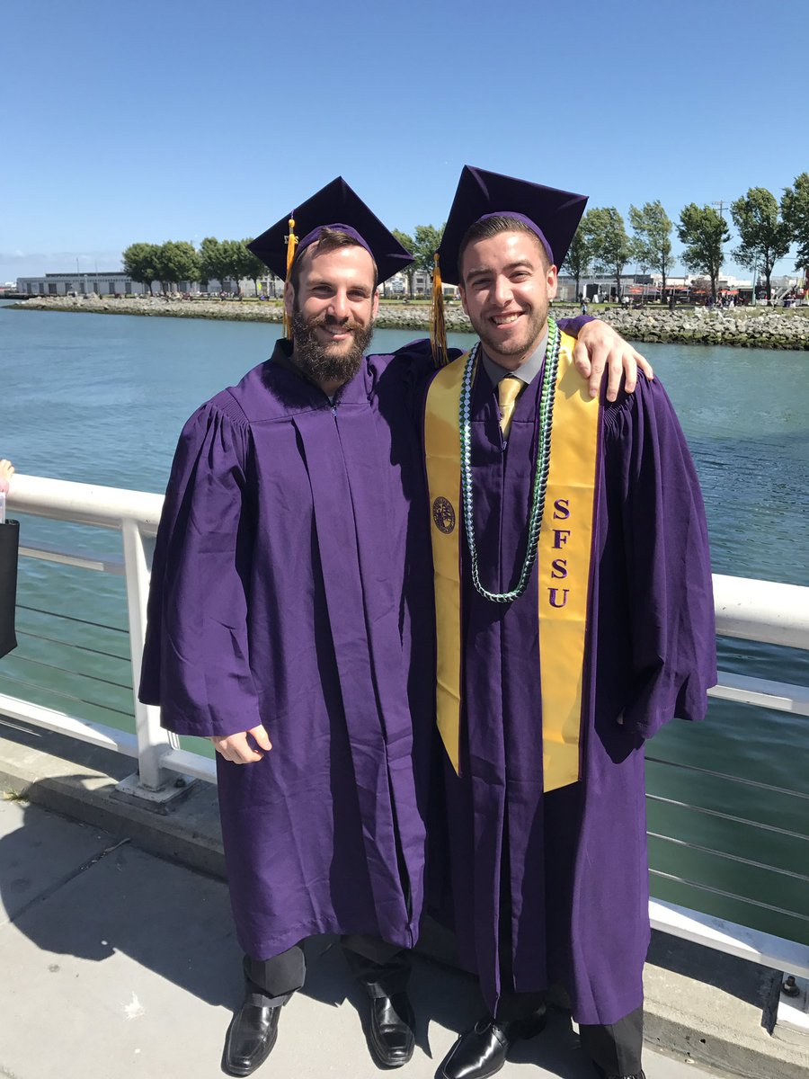 BrittneyHaro's tweet photo. I've never been more proud! 👨🏼‍🎓🍻 #graduation #sfsu #classof2017 https://t.co/QI7jJheH6O