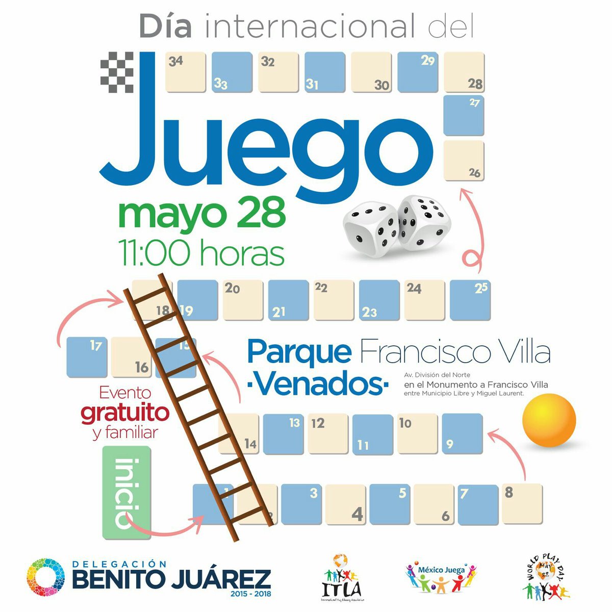 El próximo 28 de mayo, te invitamos a celebrar con tus pequeños el Día mundial del juego en el Parque de los Venados.