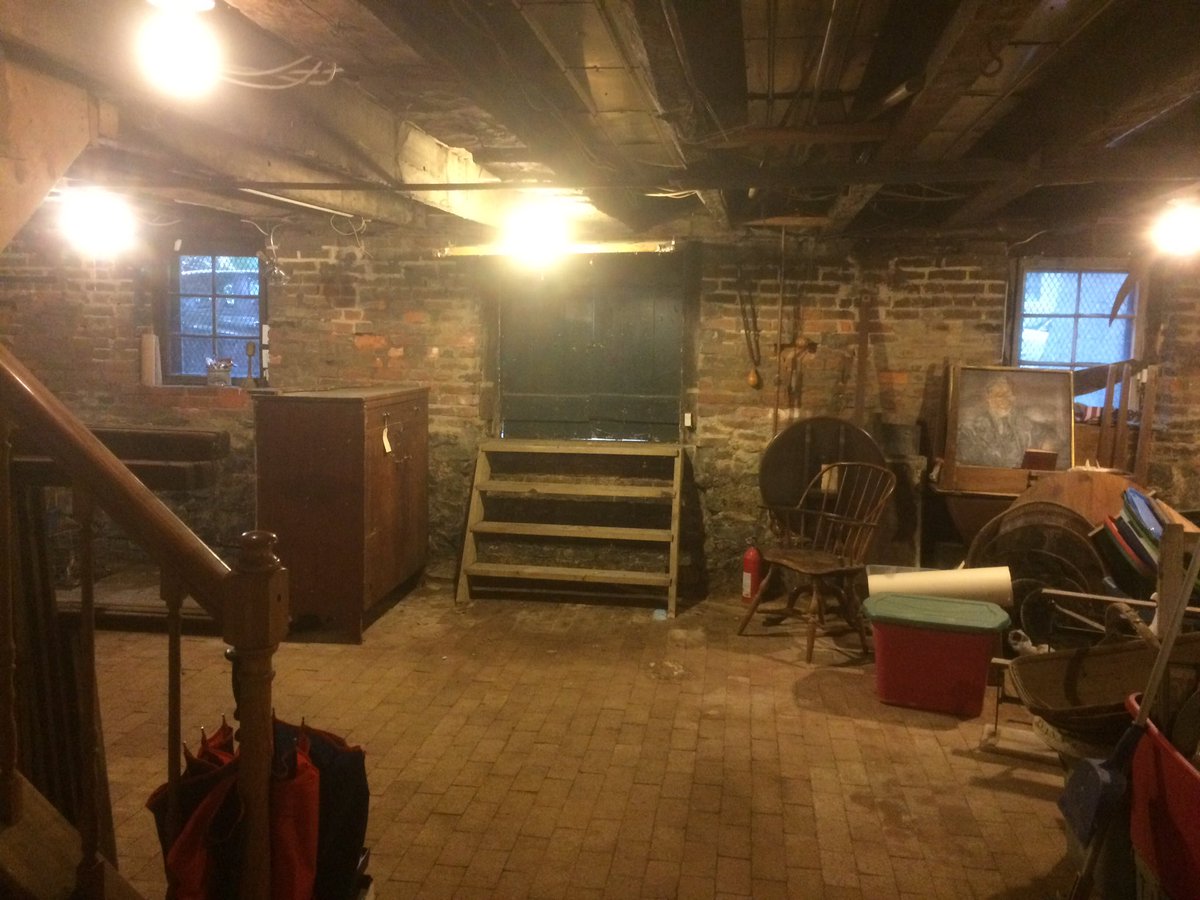 Original portion of the basement open tonight at the ca 1772 Murray-Dick-Fawcett House on Prince St.