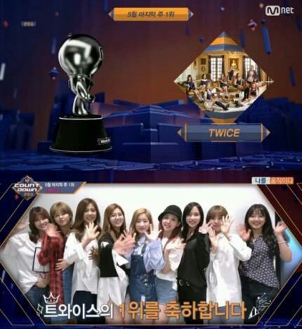 TWICE_Charts's tweet photo. TWICE win #1 with "SIGNAL" on MCountdown today! #Signal2ndWin https://t.co/PlO3ntxWsv
