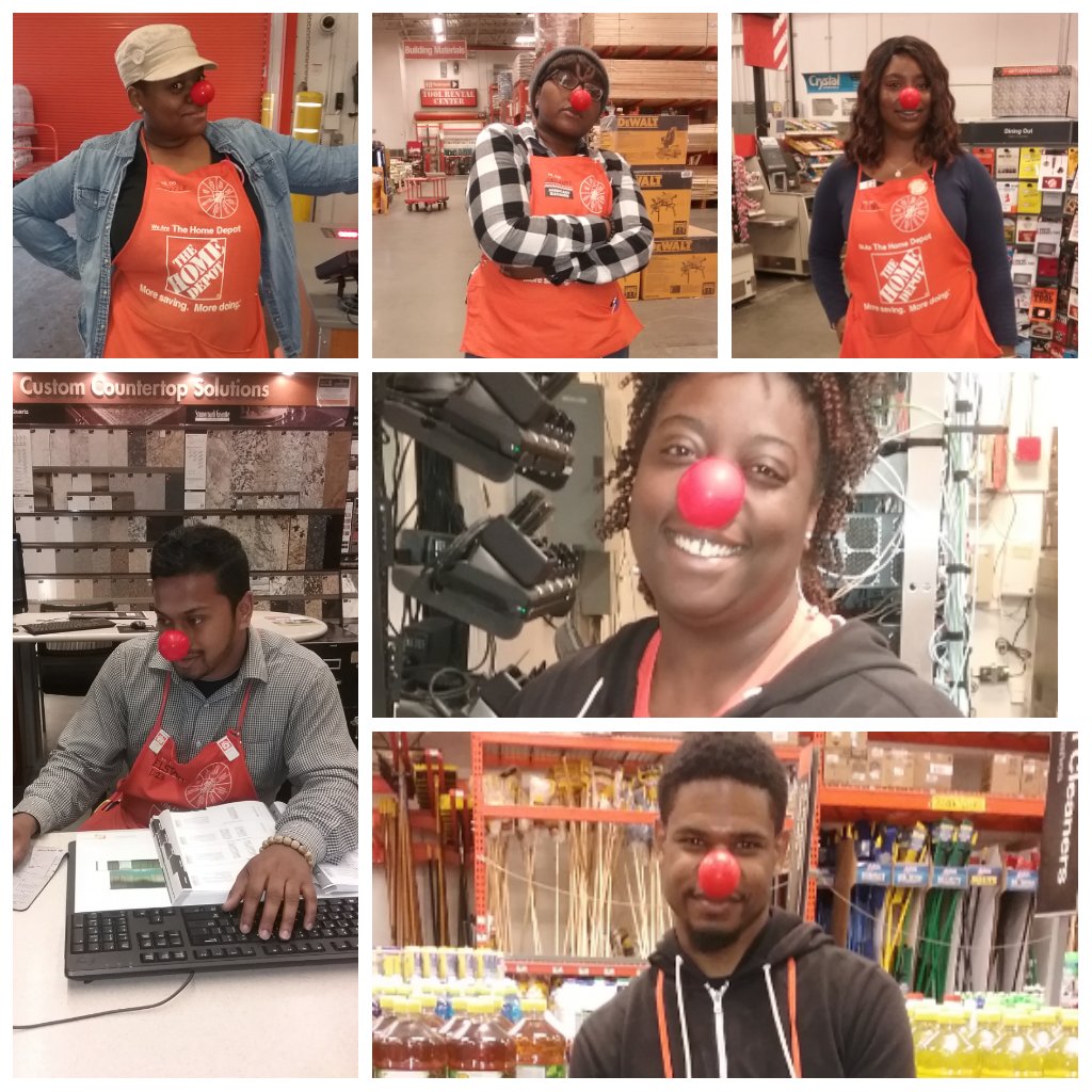 Ducreayg's tweet photo. Supporting the cause. #RedNoseDay @YDensin @CStefania1026 @SL_leighton @AlizdelR @DomoPaige https://t.co/HjLmvXhSLb