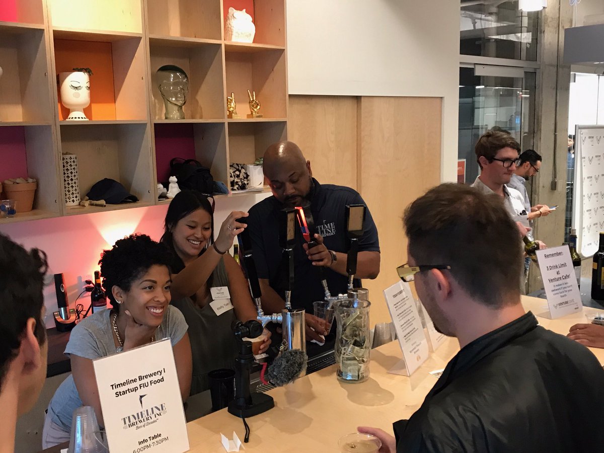startupfiu's tweet photo. Our wonderful #FoodEntrepreneurs sharing their stories and showcasing their product! #StartUPFIUFOOD @VentureCafeMIA https://t.co/PIKot2hcKV