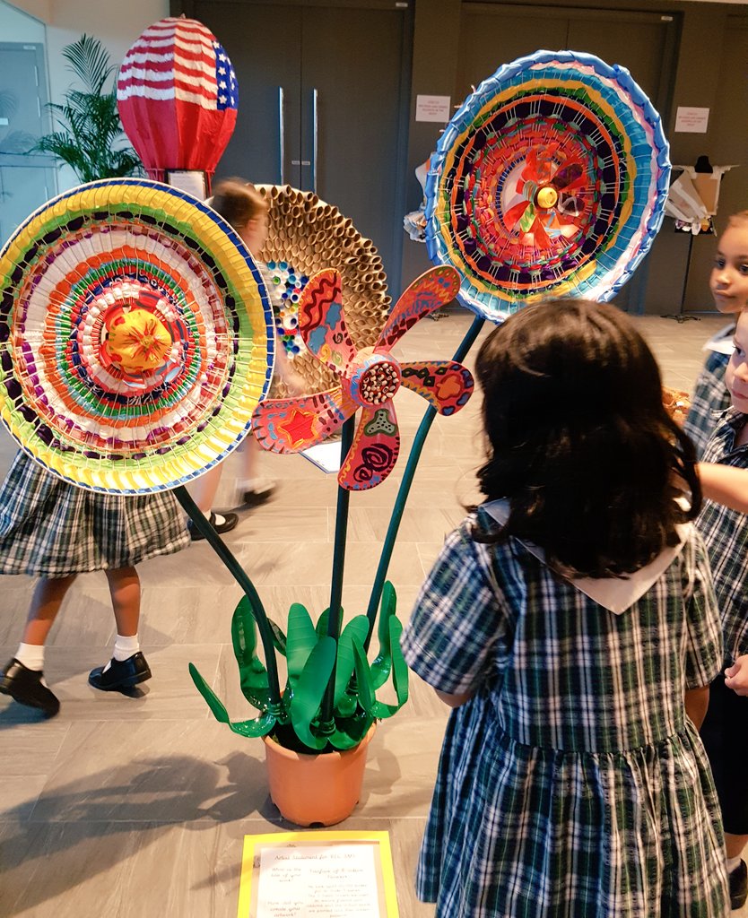 EYideas1's tweet photo. We loved exploring the recycled art exhibition well done @infantart_TTS #EYtalking #art #Sustainable https://t.co/EcBIGX1qiu