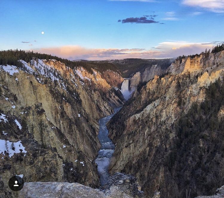 Having the Grand Canyon (of @yellowstonenps) in our backyard never gets old. #lovewhereyoulive #ynp