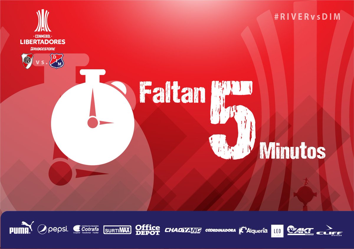 DIM_Oficial's tweet photo. Últimos cinco minutos en Buenos Aires. #DIMRadio1440AM #RivervsDIM 1-2. https://t.co/egMIKQwG5B