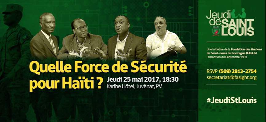 fondha's tweet photo. Le problème de la sécurité publique en Haïti. Au Karibe Hotel #JeudiStLouis "Quelle force de sécurité pour Haïti?" #FASLGHT #PetionVille https://t.co/RaAYynH7NL