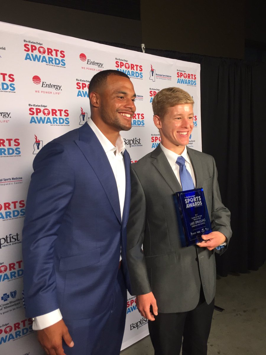 Male track winner Lake Spradling #mspreps