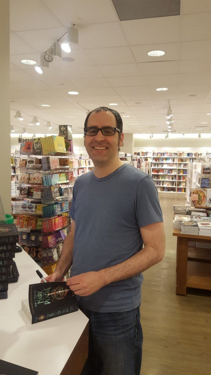 IndigospiritRBP's tweet photo. @kevinsandsbooks visited us today! Get your signed copy of #markoftheplague while stocks last! https://t.co/awoBFz5Tcq