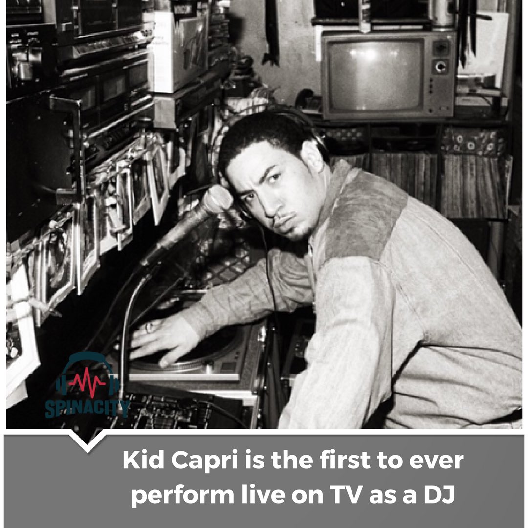 spinacitymusic's tweet photo. @kidcapri101 is the first to ever perform live on tv as a DJ https://t.co/GMAV4tp02A