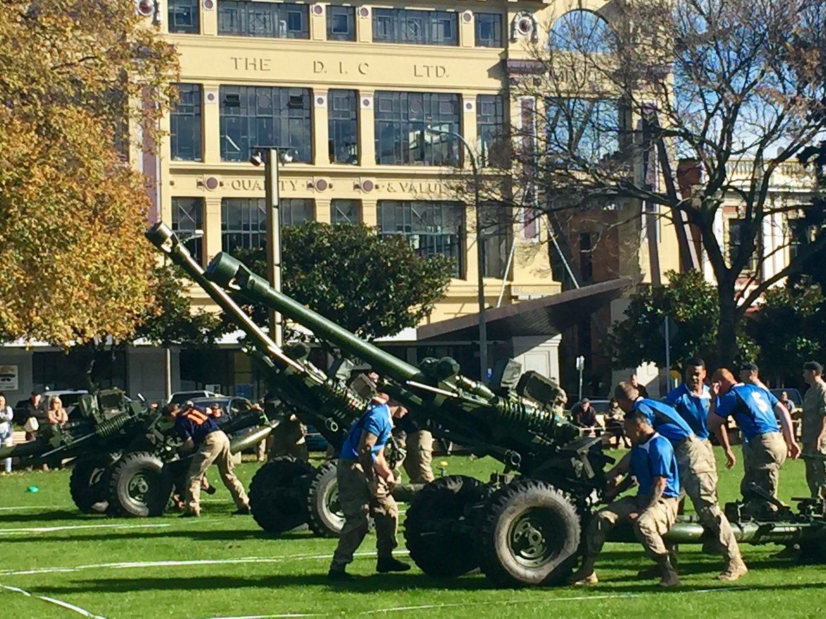 NZArmy's tweet photo. 161 BTY take out the Gun Run honours on Gunners' Day in Palmerston North #NZArmy #GunnersDay nice work lads see you next year https://t.co/8WSz6rCGk0