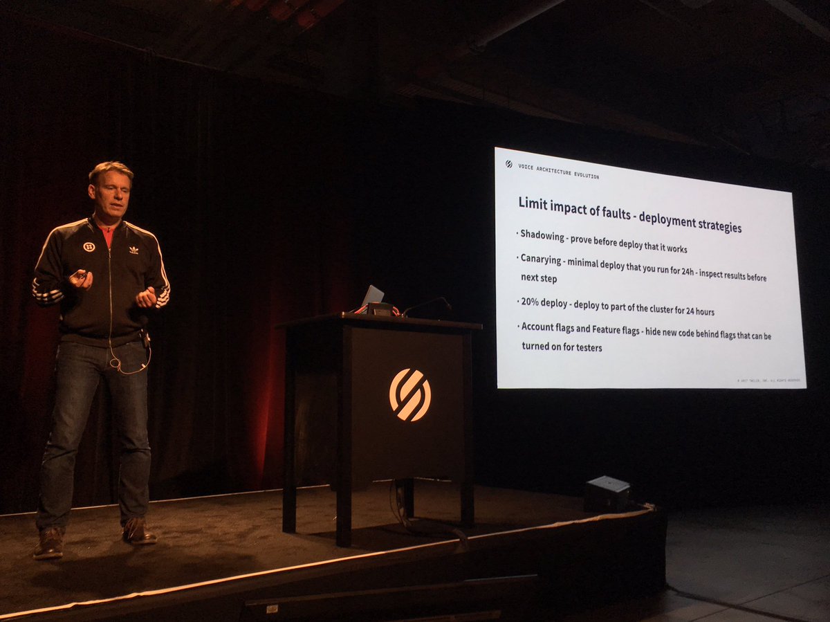 TheWilliamChia's tweet photo. Deployment strategies to limit downtime due to unintentional consequences of an international change @christer_f #signalconf https://t.co/ylyMBepruL
