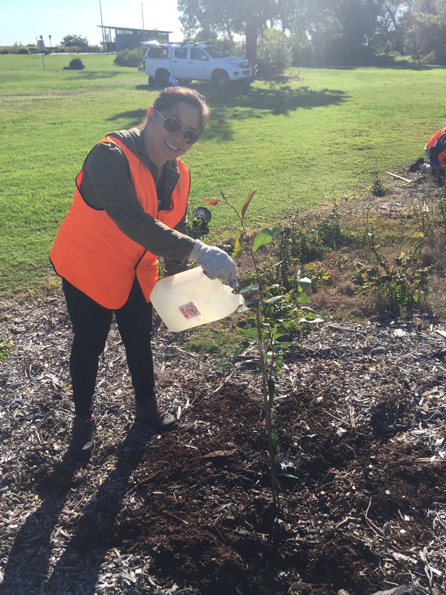 GreenfleetAust's tweet photo. Smiles and hard work from Marcelina, Raymond &amp; Justin from @Smartsalary at our #treeplanting day in Sydney today #GreenfleetHeroes #funtimes https://t.co/vR5UxDlF04