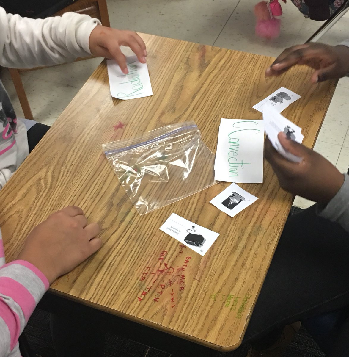 B_Gordon's tweet photo. #engagingreview with my kids @GibsonGrizzlies. Heat transfer categories and defending choices. @WSFCS_Science @wsfcs #makelearningfun https://t.co/8DOQYEqXoP