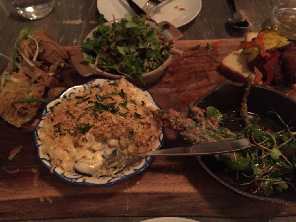jazznlaughs's tweet photo. Birthday dinner @redrabbitresto (minus the chicken 'cause he couldn't wait) #yum #agingisgood #stratfordontario https://t.co/hJAjMCoWMv