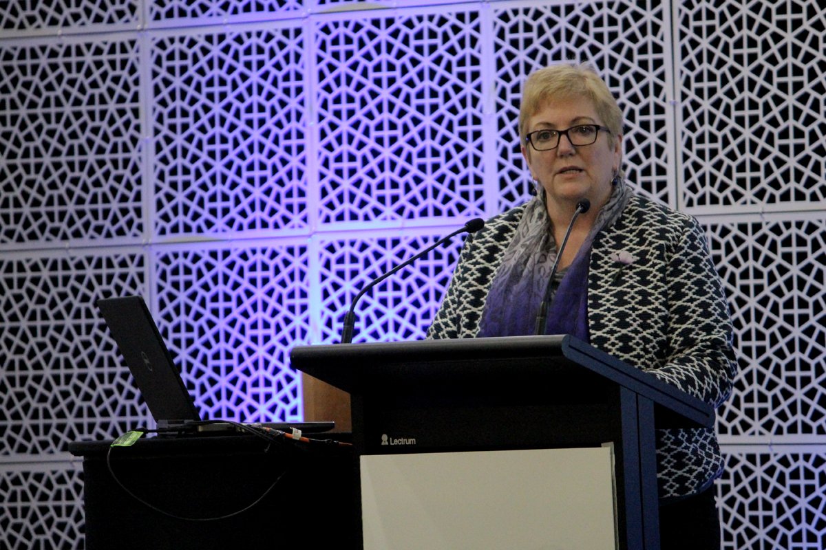 ECIAnswact's tweet photo. #ECIA2017 Trish Hanna, #ECIA National President talks on the impact of #ECEI &amp; #NDIS on models of good practice at a national perspective https://t.co/yOSjs2ftiP