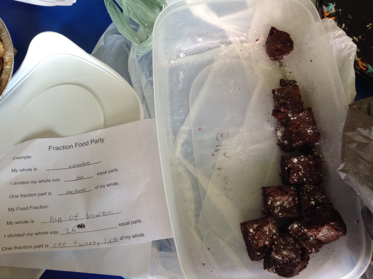 ReynoldsTeach's tweet photo. @JackCallaghanPS students brought in lots of delicious fractions for our EQAO kick off party.
#tldsblearns #mathness https://t.co/9k07Eqsvj8