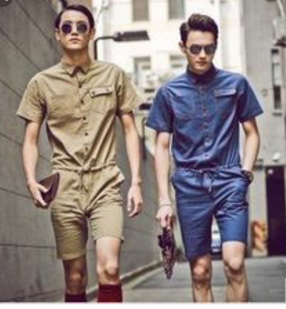 Reese1028's tweet photo. Are these actually a real thing?  Rompers for men? Men? #yeahIdontthinkso #realmendontwearrompers #hahaha https://t.co/QvuGGCWWev
