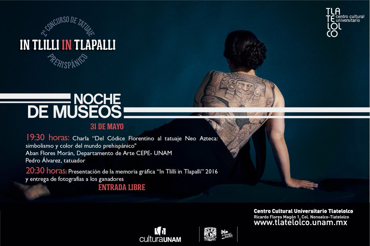 ccutlatelolco's tweet photo. ¿Qué significaron los tatuajes en la época prehispánica? Entérate esta #NochedeMuseos. 31 may, desde 19:30h. +Info: https://t.co/z6QjahPDKa https://t.co/dGXMmezIWm