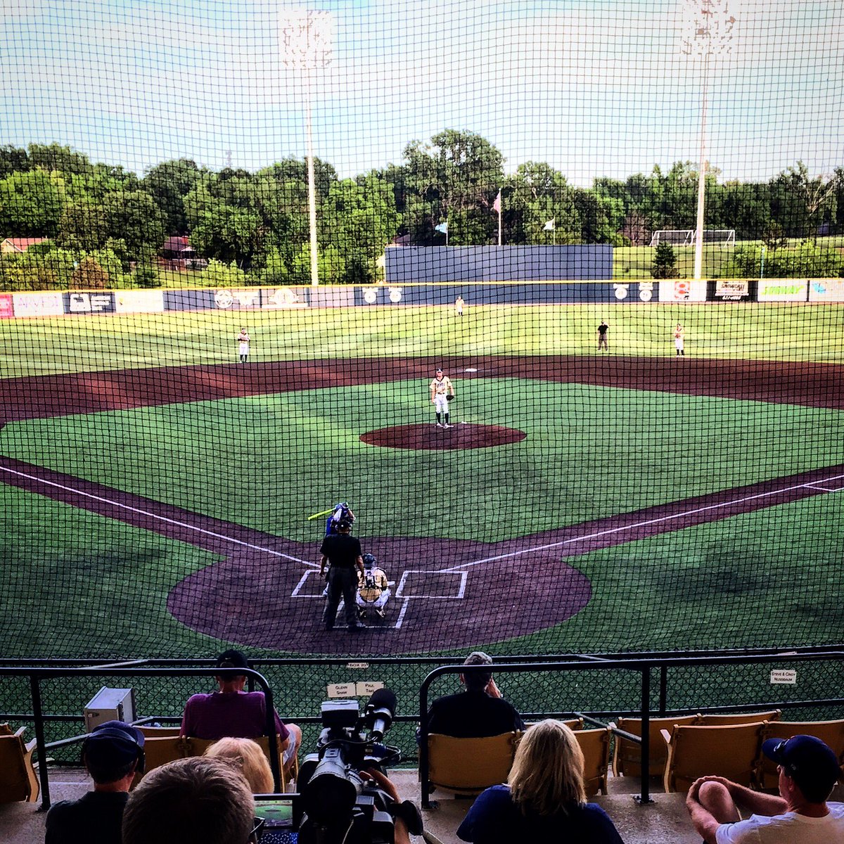 scottpfeil's tweet photo. .@ORUBaseball leads SDSU 4-2 in middle of 6th in #SummitBaseball winner's bracket game. #SoarAbove https://t.co/IsBTXmURTN