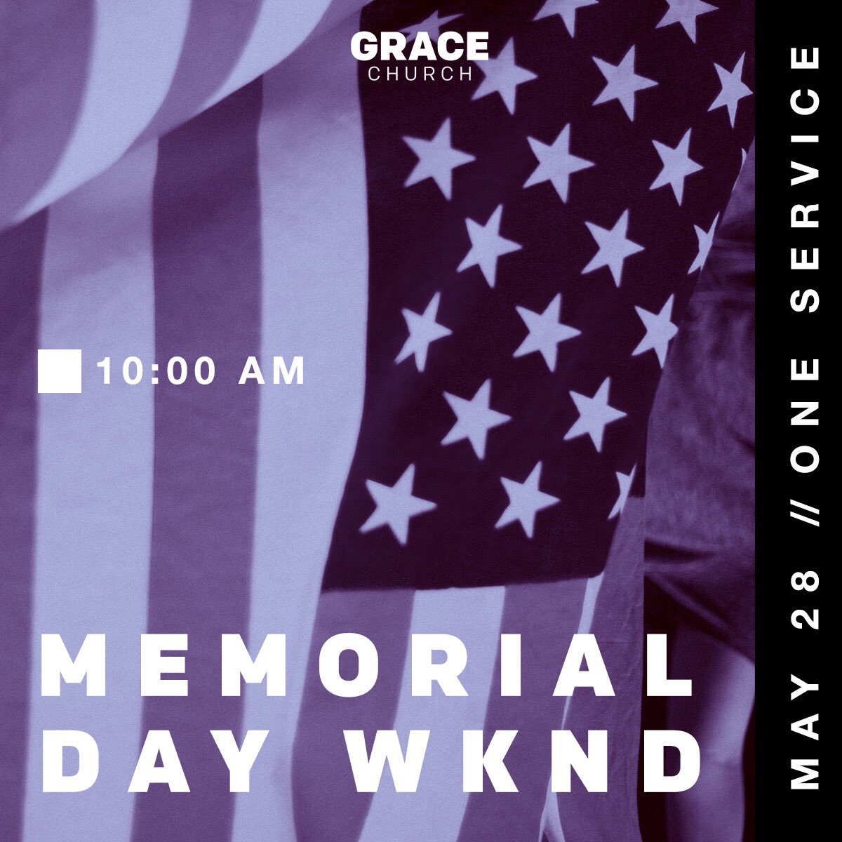 GraceChrch's tweet photo. Kick off the upcoming week with us. Memorial Day WKND at #GraceChurch is going to be an absolute blast - Special treats in store! 🙌 https://t.co/tpGhqeHoNL