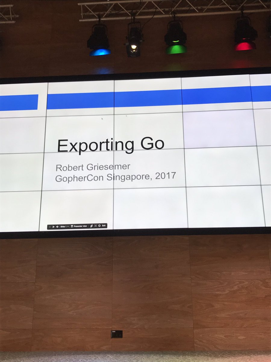goinggodotnet's tweet image. Robert Griesemer is getting ready to talk. #golang @golangSG