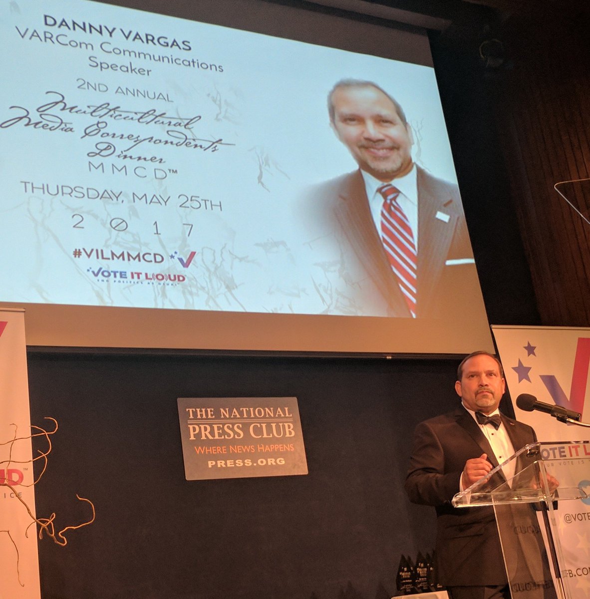 dvargas's tweet photo. Great to be at 2nd multicultural media correspondents dinner #vilmmcd by @voteitloud @PressClubDC https://t.co/2L3bEmOYHu