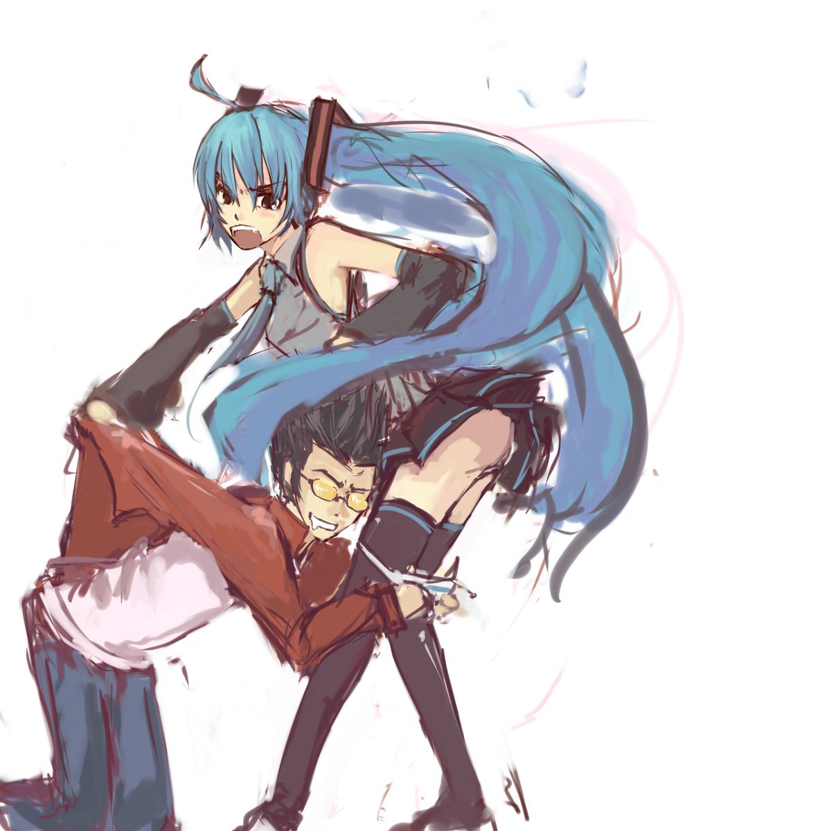 miku_images's tweet photo. https://t.co/UNXEgafjB0 #no_more_heroes #vocaloid #hatsune_miku #travis_touchdown https://t.co/iwsfNJAv47