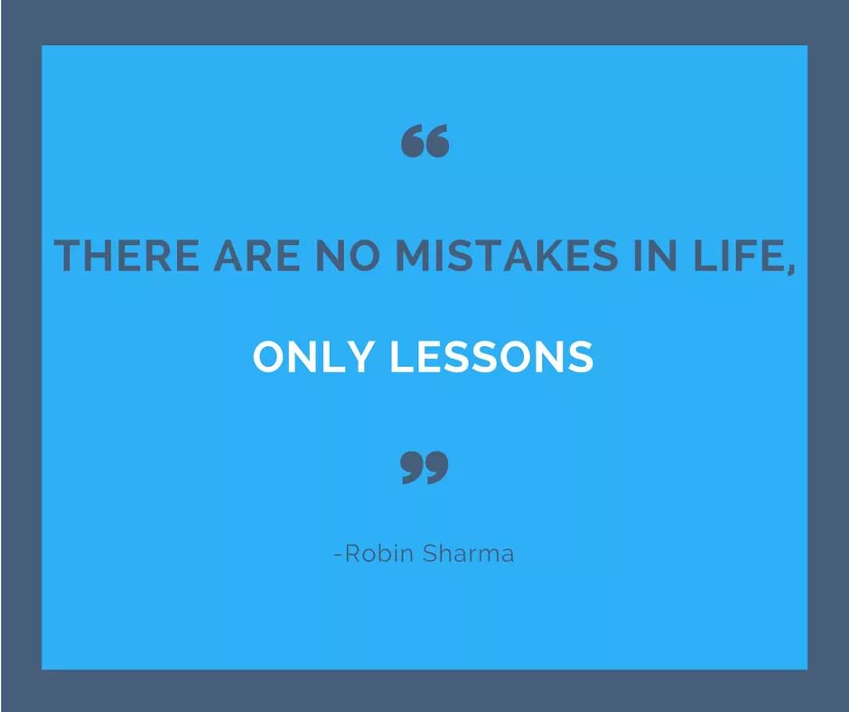 Mistakes are opportunities to grow and learn, use them as your teacher through life. #successmindset #growthmindset #positivity