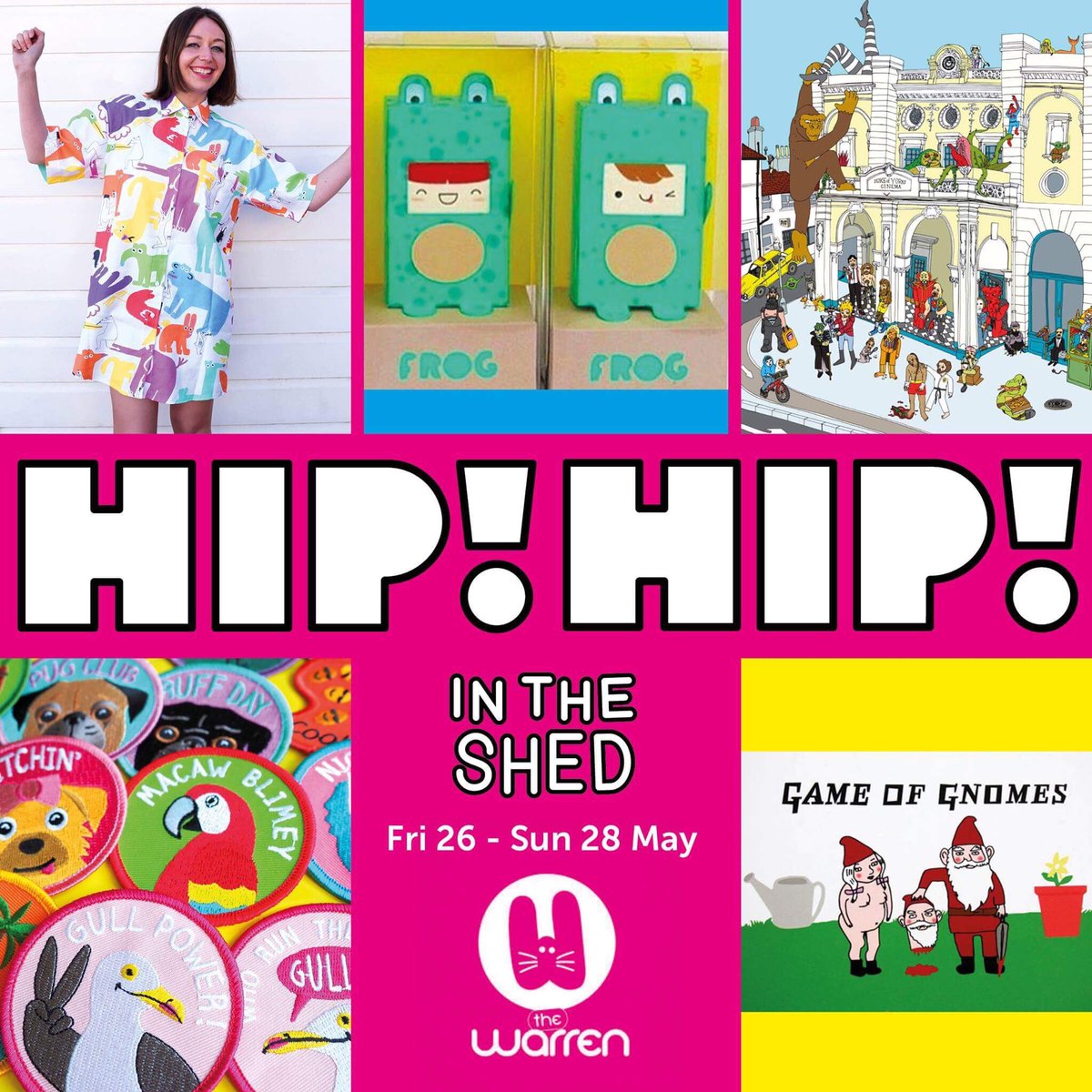 Starting today is the <a href="/HipHipCollectiv/">HIP! HIP! Collective</a> at <a href="/WarrenTheatre/">warrentheatre</a>  featuring likes of @YUKFUNWOW <a href="/hellohelloDODO/">hello DODO</a> &amp; more #Brighton
