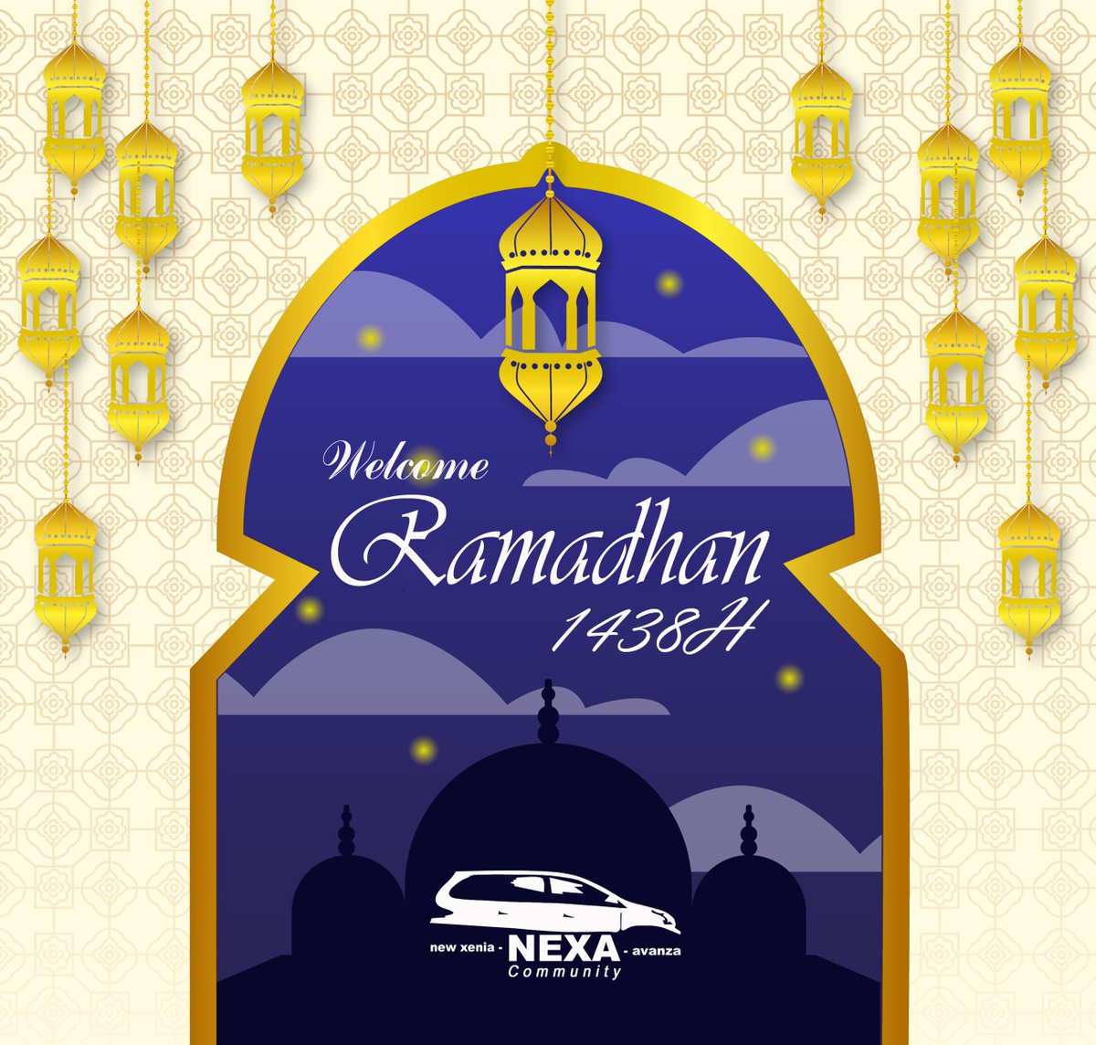 Marhaban yaa Ramadhan
Mari kita awali dengan bismillahirohmanirohim
Selamat menunaikan ibadah puasa Ramadhan 1438H.
<a href="/Nexa_ID/">NEXA Community</a>