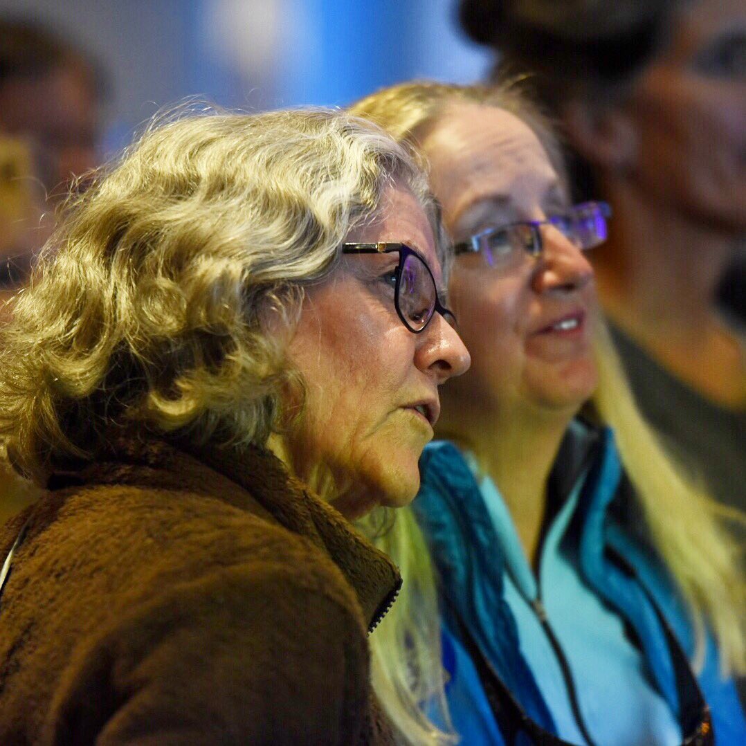 missoulian's tweet image. Quist supporters watch the results pour in. #mtpol #Robquist