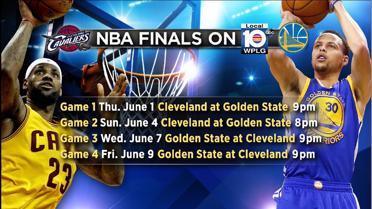Cavs-Warriors to face off in NBA Finals on Local 10 bit.ly/2r1M3Vu https://t.co/92TdgGl9zG