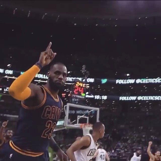 TheYBF's tweet photo. #TheCavs are officially the #NBA Eastern Conference 2017 champs! #LebronJames also made it a historic game tonight. He surpassed #MichaelJo… https://t.co/S2OUVIFagC
