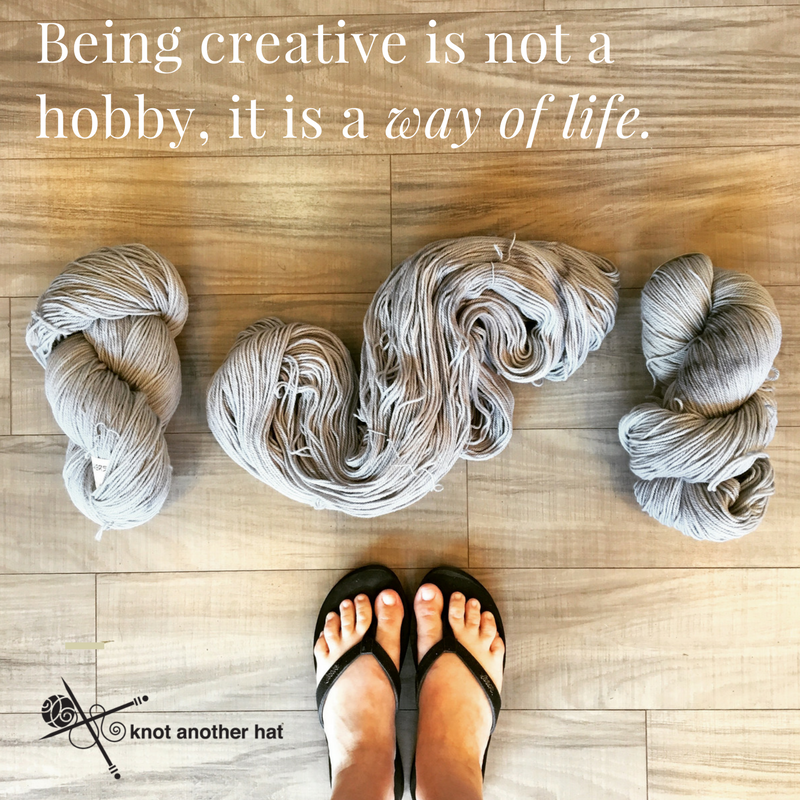 KnotAnotherHat's tweet photo. Being creative is not a hobby, it is a way of life. https://t.co/6ZyGCmARA7