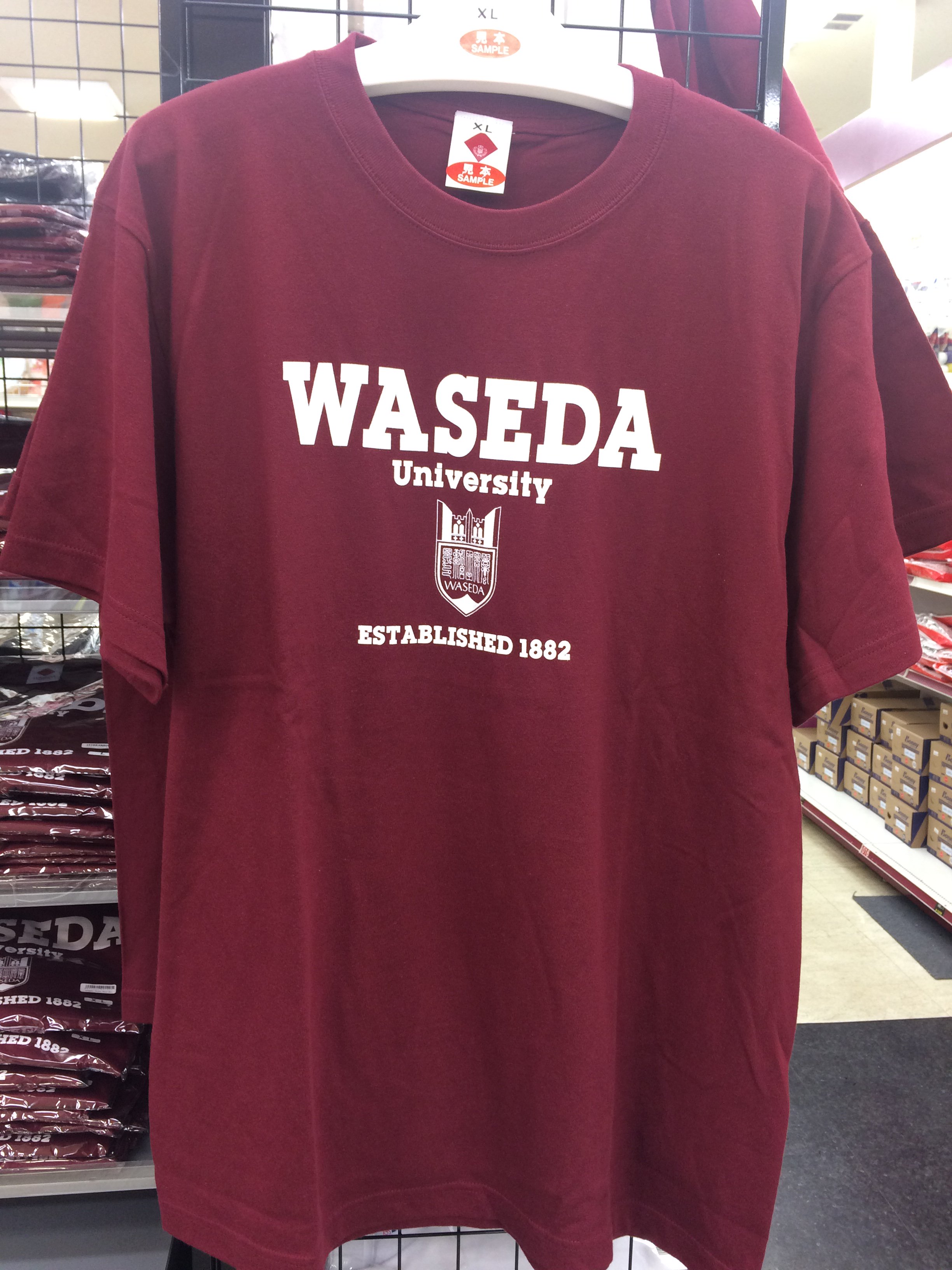 WASEDA-SHOP【早稲田大学オフィシャルグッズ販売】-Tシャツ 漢字ロゴ