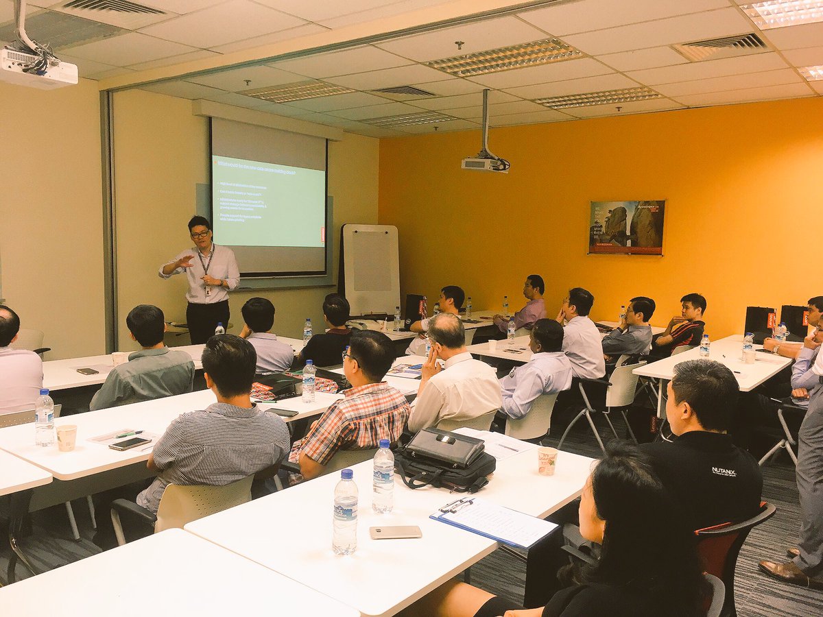 TeamAsiasoft's tweet photo. Up next, @lenovo HCI Director Han Chon: #Nutanix + #LenovoHX enabling the #NextGenDC and #Cloud for your #VDI in our #TeamAsiasoft Workshop https://t.co/oFwqSZEXsU