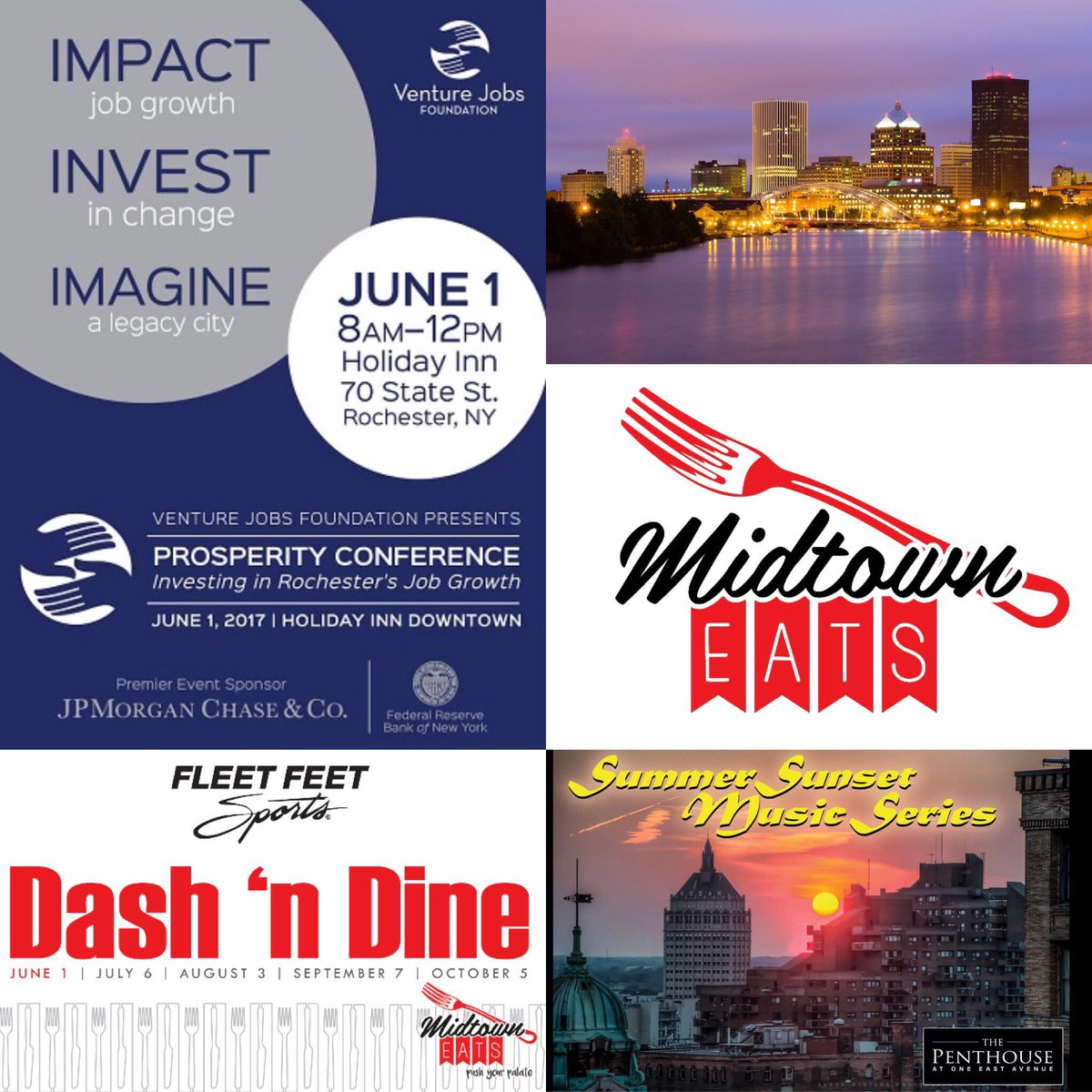 atbrady's tweet photo. #Thanks4Giving @VentureJobsNY @fleetfeetroc @DandC @penthouseroc - June 1 will be epic! https://t.co/1V3KbSeBpZ https://t.co/y5KBWMNziQ
