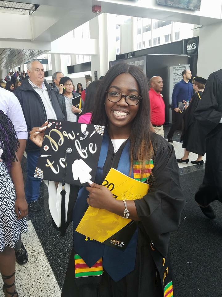 HeyIts_JENNY's tweet photo. Finally completed one of the many steps into my next journey. So blessed !! #umbcgrad 2017 https://t.co/nL5SbCBZl6